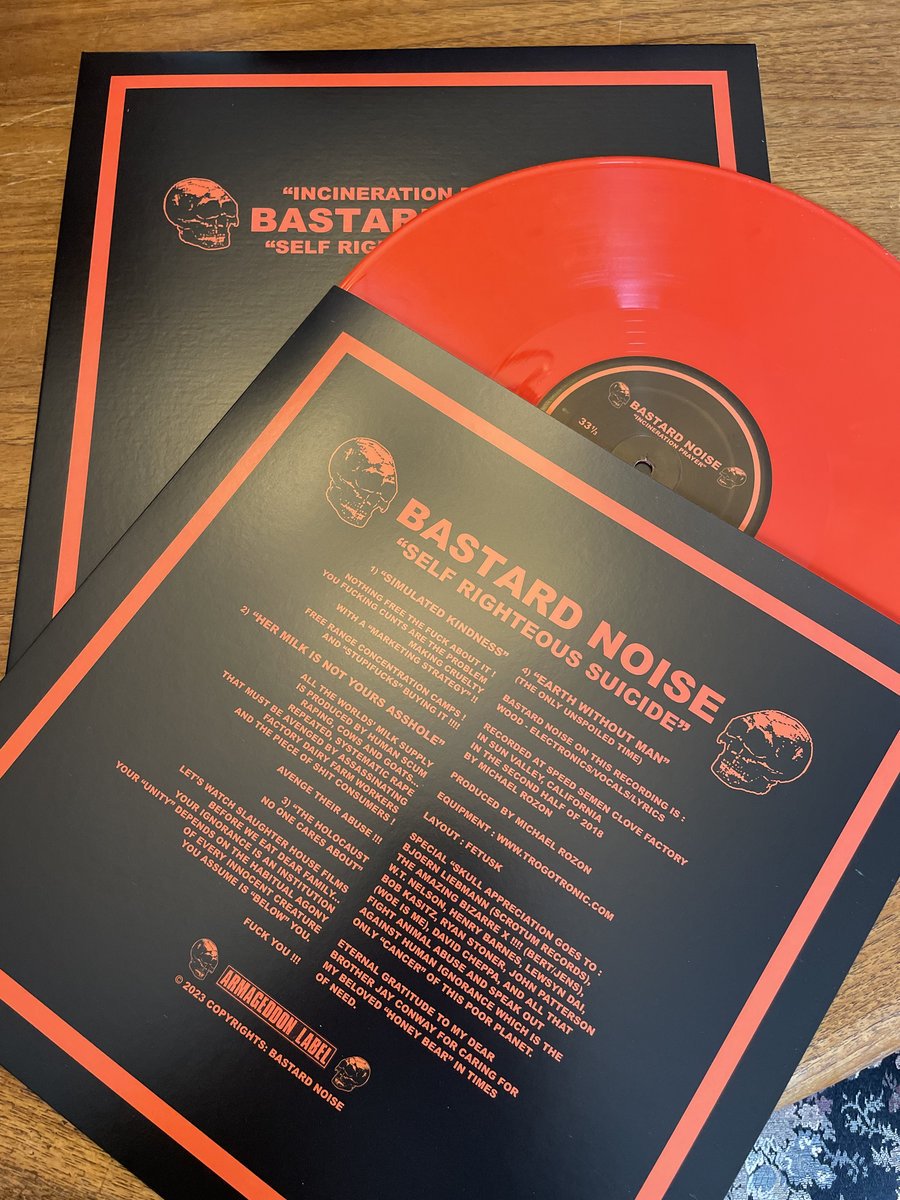BASTARD NOISE - Incineration Prayer / Self Righteous Suicide LP