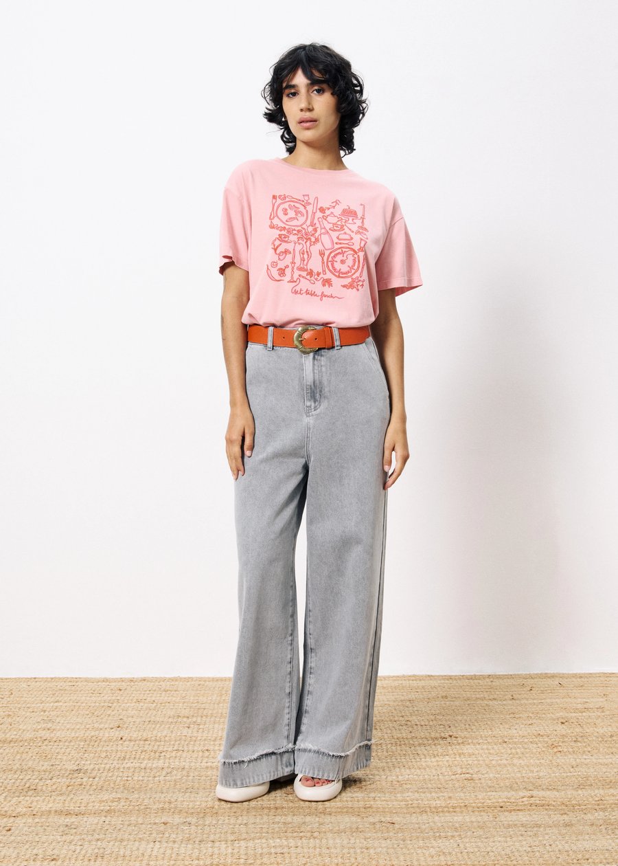 Image of 1-Camiseta rosas 