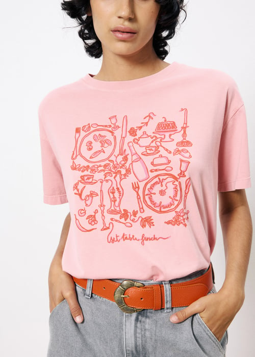 Image of 1-Camiseta rosas 