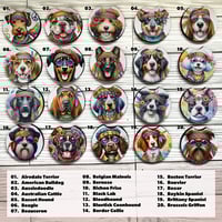 Image 2 of Car Coasters (Hippie Dog Breeds)