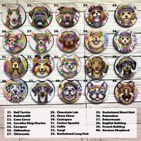 Image 3 of Car Coasters (Hippie Dog Breeds)