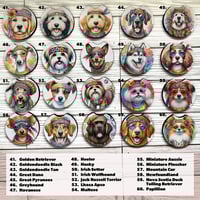 Image 4 of Car Coasters (Hippie Dog Breeds)