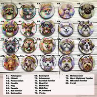 Image 5 of Car Coasters (Hippie Dog Breeds)