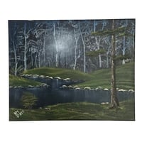 Image 1 of Quiet River - 20" x 16" Oil Painting