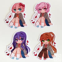 DDLC Vinyl Stickers