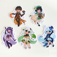 Image 2 of [Clearance] Genshin Impact Archon Stickers and Acrylic Keychains