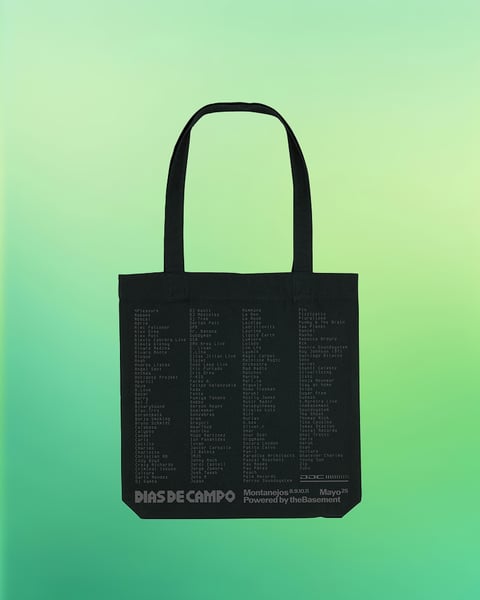 Image of DDC25 Line Up Black Tote Bag