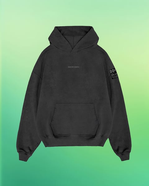 Image of DDC25 Washed Black Hoodie