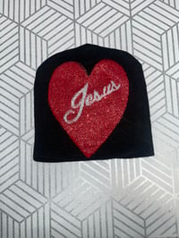 Image 1 of Blingy Heart Beanies  