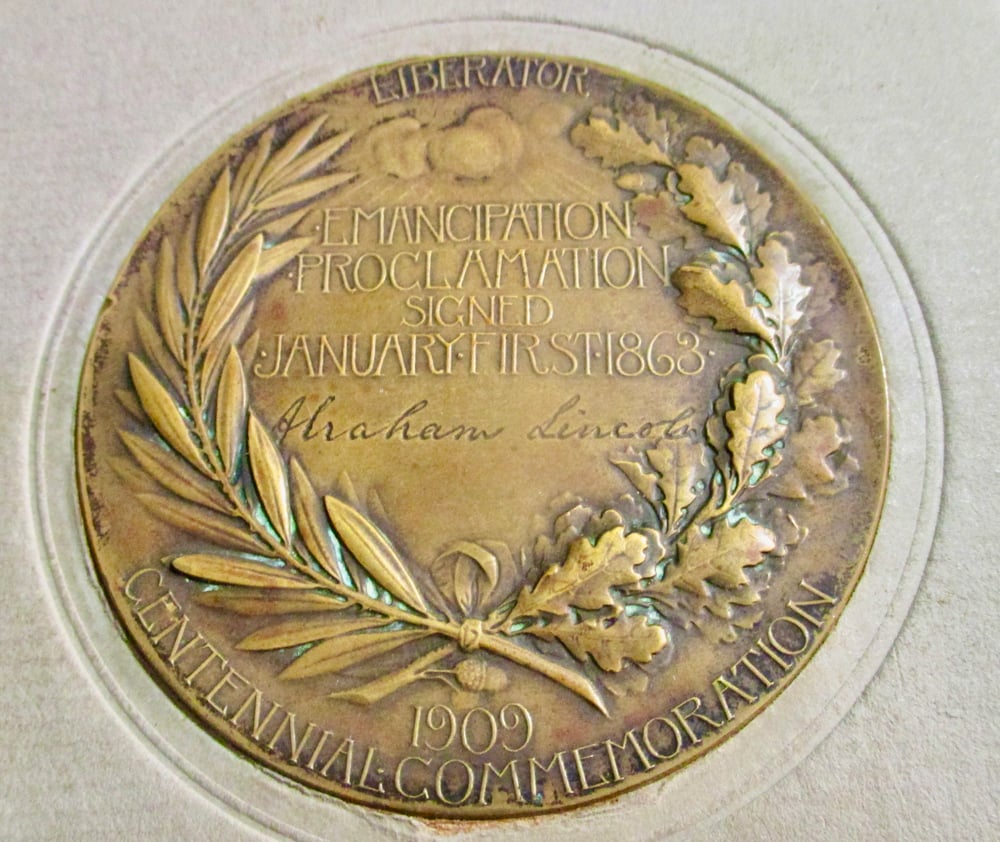 VERY RARE LTD ED BOOK/MEDAL--THE LINCOLN CENTENNIAL