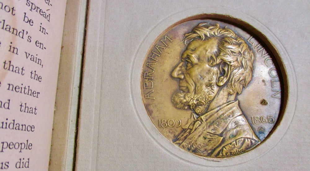 VERY RARE LTD ED BOOK/MEDAL--THE LINCOLN CENTENNIAL