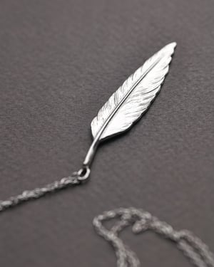 Image of *SALE - was £145* Silver Quill necklace
