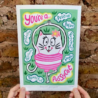 Image 2 of 'Positive pussycat' Fine art print