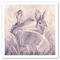 Mystic Bunnies 8"x8" Print
