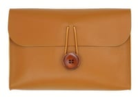 PU Leather Cosmetic Bag Light Brown