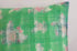 Small Square Green Check Kantha Cushion  Image 2