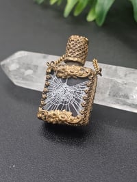 Image 3 of RARE VINTAGE ornate perfume bottle with preseved web 