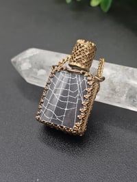 Image 5 of RARE VINTAGE ornate perfume bottle with preseved web 