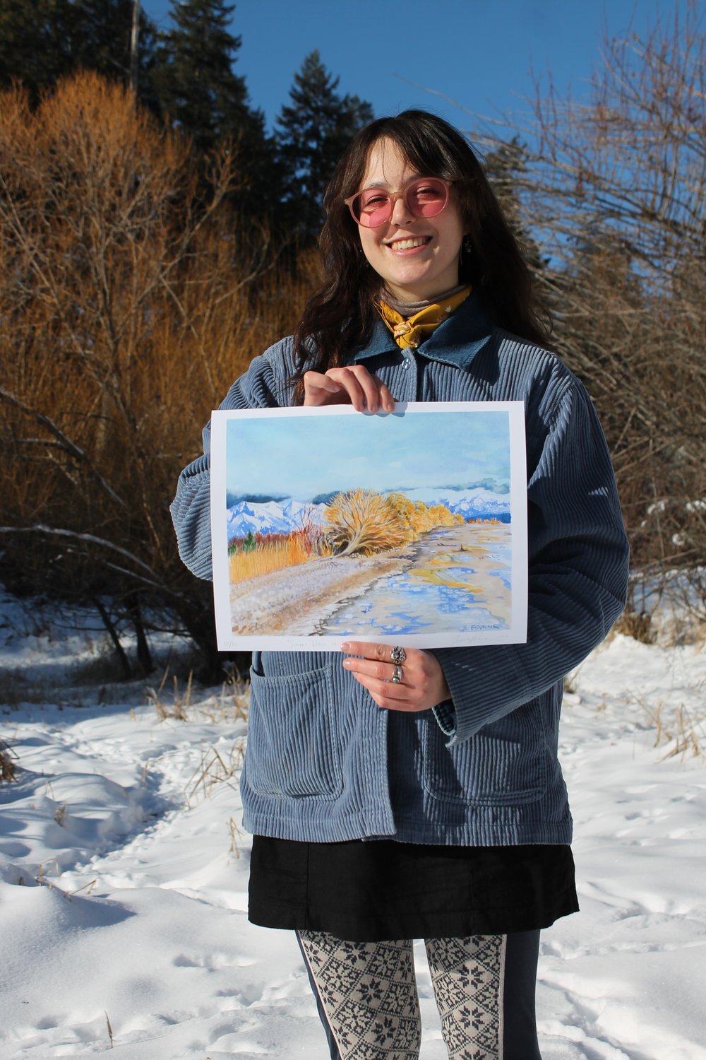 Image of Somers Beach in December- Limited Edition Print