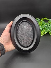 Image 6 of GLOW in The Dark Oval Framed Spider Web