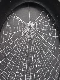Image 7 of GLOW in The Dark Oval Framed Spider Web