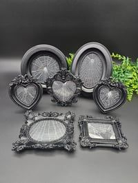 Image 4 of GLOW in The Dark Oval Framed Spider Web