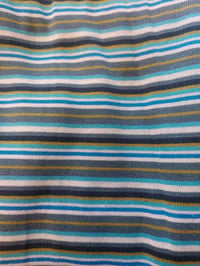 Green/teal/blue stripe - Fabric for 1 pair of KAT Pants!