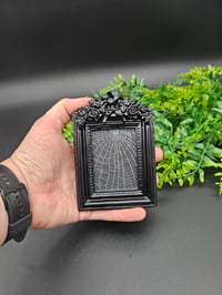Image 2 of Rectangle Gothic black ornate framed preserved web