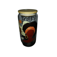Image 2 of She's Strong Glass Cup with lid and straw