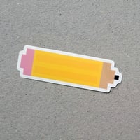 Pixel Pencil Vinyl Sticker