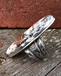 Image 3 of WL&A Handmade Heavy Ingot 50mm Natural Wild Horse Ring - Size 7