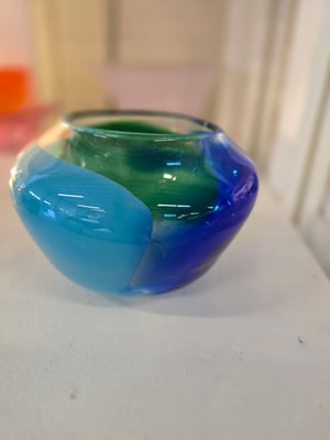 Image of Blue Green and Jade Full Color Bowl