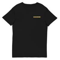Image 1 of VCS Yellow Designer Luxury Modern Unisex Organic Cotton Graphic Fashion T-Shirt