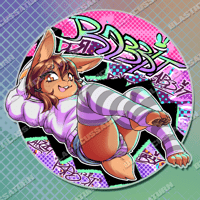 Image 2 of Delinquent Bunny - Acrylic Coaster