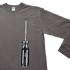 "BIG" Driver GREY Heavy L/S Tee Image 2