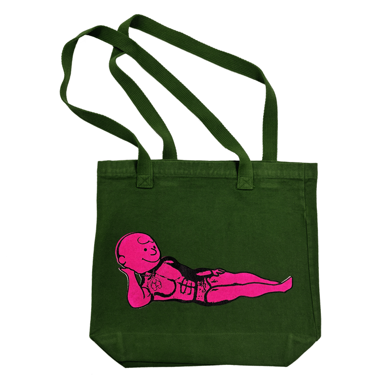 Charlie Green Denim Tote