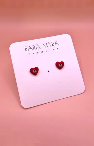 Image of Heart-Shaped Climbing Hold Earrings