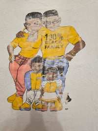 Image 2 of 90' 100% Black Family T-shirt Single Stitched 