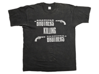 Image 1 of Single Stitched brothers killing brothers WHY? T-shirt 