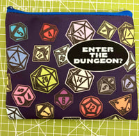 Image 1 of Colorful Jumble Dice Zipper Pouch