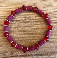 Jewel and Clay Bead Bracelets