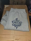 2 MANY BLUNTS GRAF LOGO GREY SWEAT PANTS WITH POCKETS (IN STOCK)