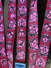 Image 2 of Fairy Pink Dice Lanyard