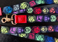 Image 1 of Colorful Mage Dice Lanyard