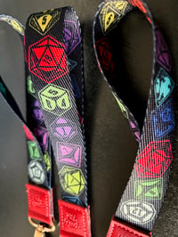 Image 3 of Colorful Mage Dice Wrist Lanyard