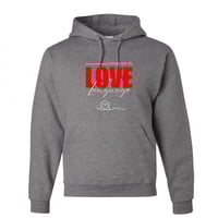 Image 1 of Love Language Hoodie- Grey