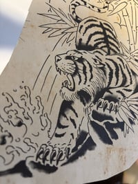 Image 4 of Vtg Malone Tiger Flash And Stencil 