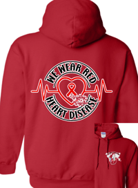 Image 2 of LBCH February We Wear Red Hoodie
