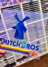 Dutch Bros Coffee Holographic Uv Dtf Decal    D2121