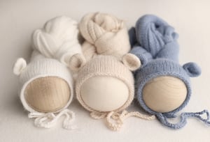 Image of Baby Bear Set - white/beige/blue